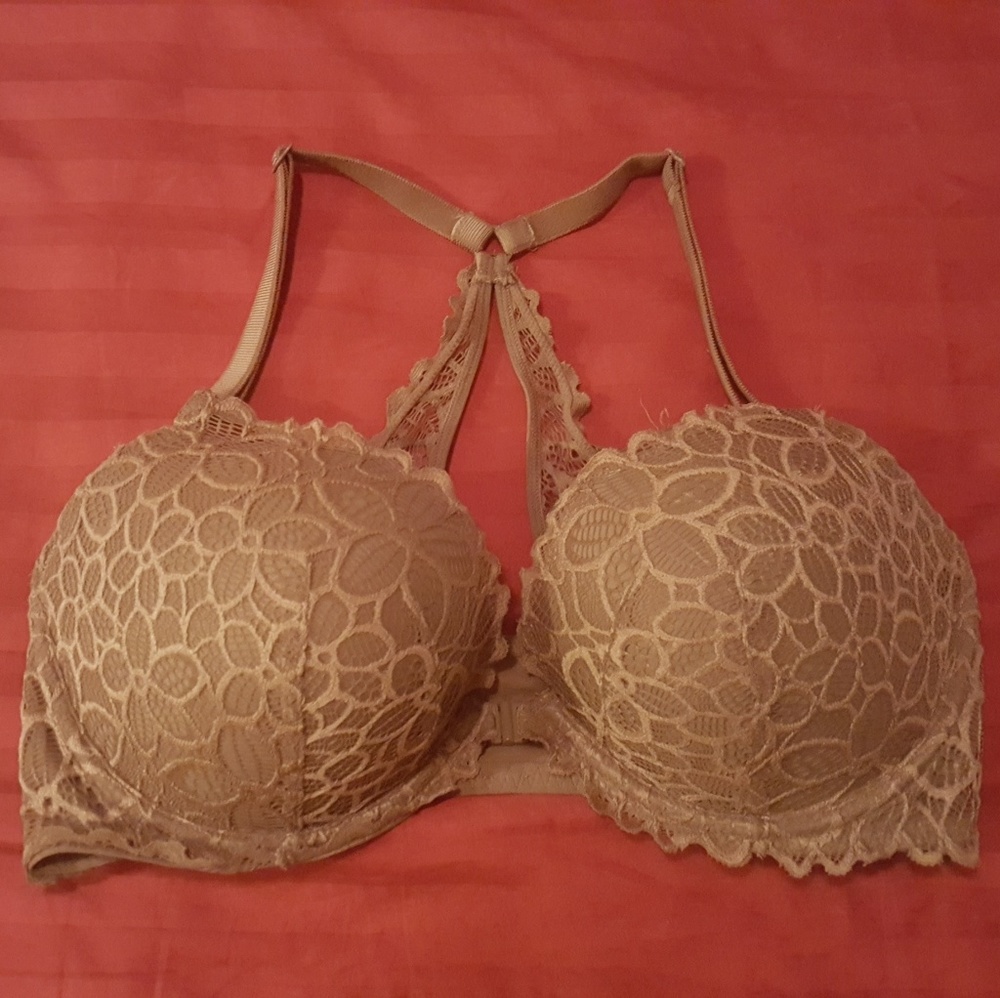 VS Pink Front Clasp Bra